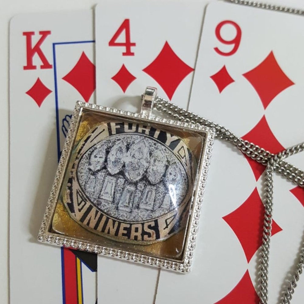 San Francisco 49ers pendant super bowl ring pendan